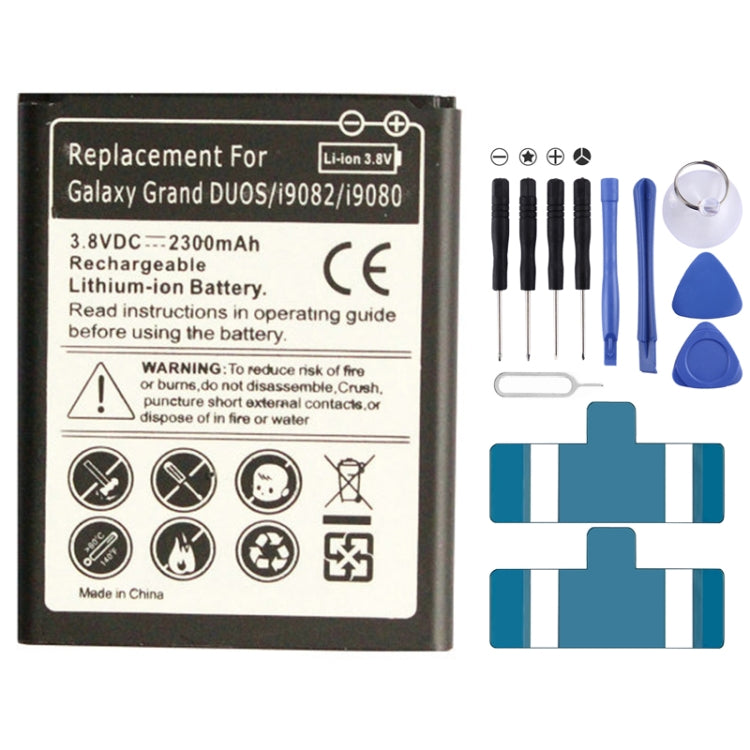 Replacement Battery 2300mAh for Galaxy Grand DUOS / i9082 / i9080, Neutral 2300mAh, For Galaxy Grand DUOS / i9082 / i9080 Replacement Battery 2300mAh for Galaxy Grand DUOS / i9082 / i9080, Neutral 2300mAh, For Galaxy Grand DUOS / i9082 / i9080